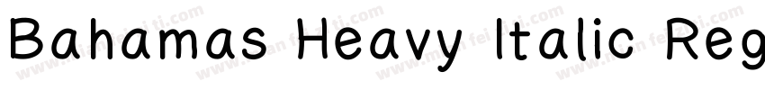 Bahamas Heavy Italic Regularv字体转换